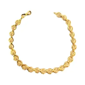 Generic Gold Brass Feminine Colorful Bracelet/Bangles for Women | Non-Adjustable | Size 2.4 | bsdcx_B&Bangles_368_2.4