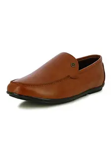 Alberto Torresi Men's TAN Slip ON Shoe (67141 TAN-40)