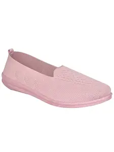 AJANTA Women's Casual& Lightweight Slip-On Shoes for Ladies and Girls Pink