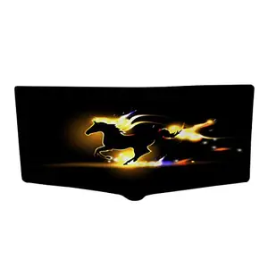 CRAFTSEVER Canvas Wallet for Men and Boys 6 Card Holder Wallet,bi fold Canvas Printed Genuine Wallet and Purse Card Holders for Men (Brown)