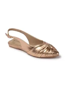 Iconics Women Fashion Sandal,Rose Gold,UK-5