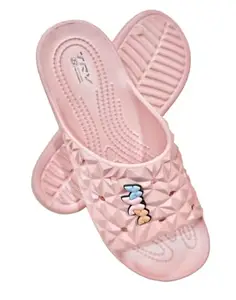 COMFORTABLE NON SKID Slippers For Women(PINK-7) TRV(MARIA)