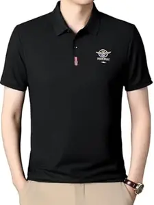 GLASGO Men's Premium T-Shirt | Stylish Polo Tee for Men | Casual & Comfortable Fit | Trendy Men's TEE-Shirt | Polo