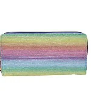 PH BROTHER Leather Stylish Long Ladies Wallet with Zip Pocket Zipper Inner Material Polycotton Attractive Color Multi Color