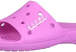 crocs unisex-adult CLASSIC SLIDE TAFFY PINK Slide Sandal - 2 UK Men/ 3 UK Women (M3W5) (206121-6SW)
