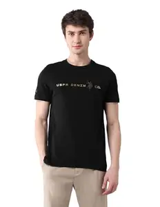 U.S. Polo Assn. Denim Co. Men's Logo Relaxed Fit T-Shirt (UDTSH3016_Black