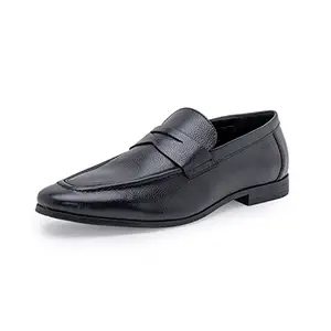 Red Tape Formal Mocassin Shoes for Men | Genuine Leather Slip-on Black