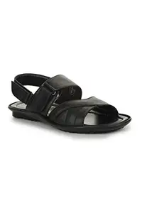 LIBERTY MEN LAF-202 BLACK SANDAL - 9 UK