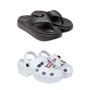 SPORTER Extra Soft Classic Casual wear with Ultra Soft Flexibility Technology Heels for Women's/Girl's(6109+2013) Multicolor