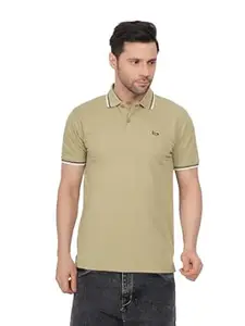 Tide & Sail Mens Polo T Shirt for Men Striped Polo Neck Tshirt for Men Classic Premium Solid Tee, Comfortable & Stylish Casual Wear