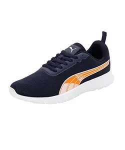 Puma Mens Essex Comfort Peacoat-Vibrant Orange-White Running Shoe - 10UK (37926102)