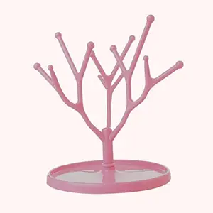 GUCHIGU Foldable Baby Bottle Drying Racks Feeding Cup Nipple Storage Shelf Stand Holder | Baby Bottles Nipples Cups Pump Parts and Accessories Dyer Holder Disassemble Drying Rack (Pink, 1 Pc.)