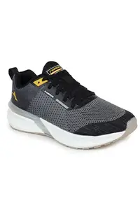 ABROS Mens ASSG1438 Dew Sports Shoes Black/Mustard 6 UK