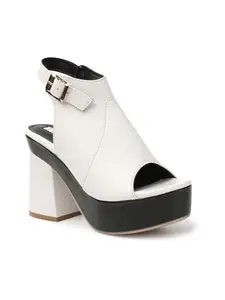 Elle Women Sandal, White, UK-4