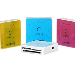 Circle Rootz 6.1 All in One Card Reader 3-Port USB Hub (Multicolor)