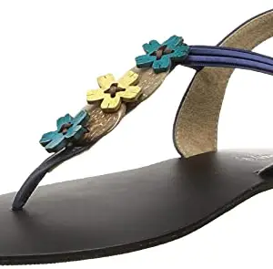 Sole Head Women's Blue Fashion Sandals-7 UK (40 EU) (227BLUE40)