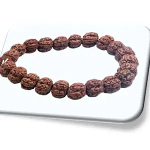 5 मुखी रुद्राक्ष ब्रेसलेट IGL Lab Certified Brown 5 Mukhi Rudraksha Bracelet Natural Nepali Beads Genuine Five Face Rudraksha For Fashion Panch Mukhi Bracelet For Men Women