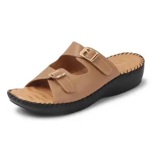 Denill Women Slippers Doctor Ortho Comfort, Light Weight, Soft & Stylish Footwear for Women & Girl (Beige) Uk-9