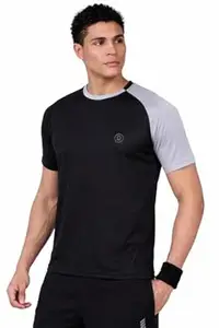 CHKOKKO Gym Tshirt for Men Workout Regular Fit Sports Activewear Man Tshirts with Round Crew Neck and Half Sleeves for Yoga Running&Outdoor Activities