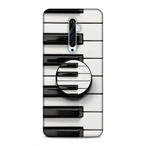 Screaming Ranngers Screaming Ranngers Designer Printed Hard Matt Finish Mobile Case Back Cover with Mobile Holder for Oppo Reno 2Z / Reno 2F (Piano Keyboard/Intrument)