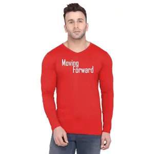 ALLEN BLACK Men's Round Neck T-Shirt Comfortable & Stylish Men's T-Shirt Idea for Gym, Sports, Casual Outings, or Lounge Wear - Small$58 Red