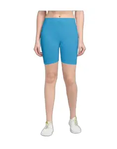 Apraa & Parma Sports Solid Women Dark Blue Regular Shorts ()_APS-SBT-01 Rama Green- XS- 1