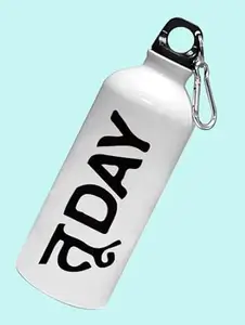 RUSHAAN Today printed dialouge Sipper bottle - for daily use - perfect for camping(600ml)