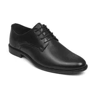 Zoom Shoes Men's Genuine Leather Formal Shoes for Office/Casual Wear A1182 Black
