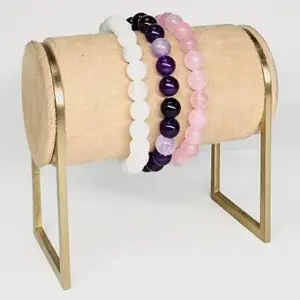 Crystal Bracelet for Women & Men – Natural Healing Stones | Handmade Adjustable Energy Bead Bracelet | Chakra Balance | Gift for Wellness, Meditation & Fashion|Multi|New|Pc-02