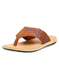 inblu Slip On Stylish Fashion Slipper/Sandal for men | Comfortable | Lightweight | Anti Skid | Casual Office Footwear (DA26_TAN_43)