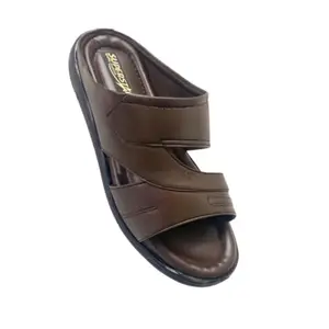 MEN SOFT AND COMFORTABLE CHAPPAL (BROWN, 9)
