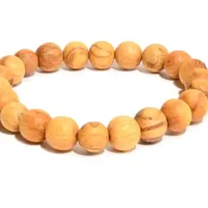 Certified Gems Chandan Bracelet For Men - Original, Free Size, White Safed Chandan Bracelet