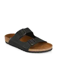 Shences MEN ORIGINAL CORK SOLE SANDALS BLACK