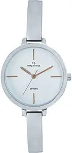Maxima Fashion Analog White Dial Women's Watch-59290BMLI