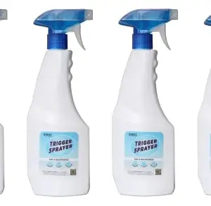 KWEL Spray Bottle for Sanitizer/Ironing/Garden/Office/Hospital/Multipurpose Use Pack Of 4 (500 ML)