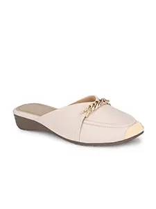 CLOG LONDON Women's Outdoor Sandals/Heels - Stylish & Comfortable NNCLF2235-OFF WHITE-38