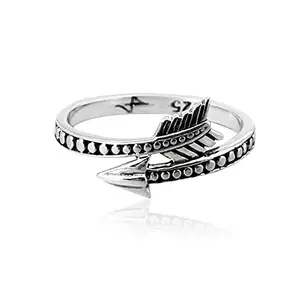 FOURSEVEN 925 Sterling Silver Silver Arrow Wrap Band Ring-14 for Women and Girls Valentines Day Gifts