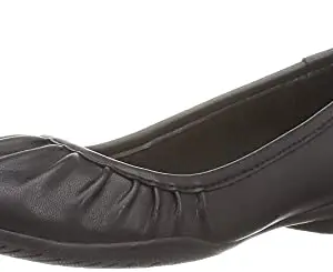 Clarks Women's Sara Ballet Black Slip On Shoes-7 UK (26162042