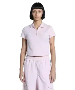 Puma Women's Slim Fit Polos (630643_Rose Mauve