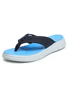 ABROS Men's AWFG3065A Wookee Slipper -Navy/Sky -10UK