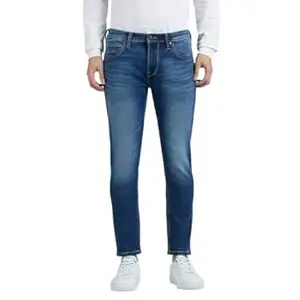 Pepe Jeans Men's Tapered Fit Jeans | Mid Rise | Chinox | Jeans for Man