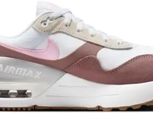 Nike W AIR MAX SYSTM-White/Pink Foam -Smokey MAUVE-DZ1637-103-6UK