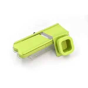 HORIZONITE Stainless Steel Vegetable and Dry Fruit Slicer with Adjustable Thickness Control, 8 x 7.7 x 5 cm