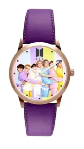 BTS Purple 027 Rosegold Watch | Girls | Premium Rosegold Watch