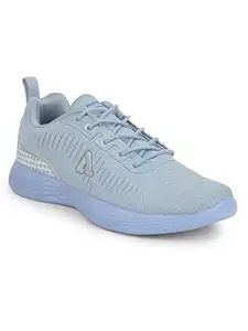 Aqualite Fashionable and Comfort Cushion Outdoor Sky Blue Sea Green Women Lace-up Shoes