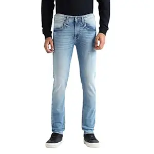 Pepe Jeans Men's Straight Fit Jeans | Mid Rise | Chinox | Jeans for Man