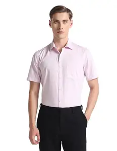Arrow Men's Regular Fit Shirt (ARAHSH0801_Pink