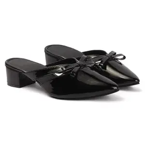 AUSTINE Women Stylish High Heels Sandals | Comfortable Block Heel Slip-On | Fashion Footwear for Women & Girls Black