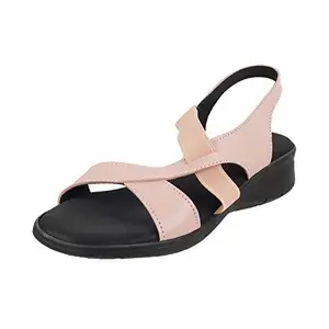 Mochi Women Synthetic Pink Sandals (33-1033-24-39) Size (6 UK (39 EU))