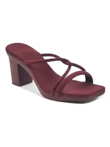 Carrito, Comfortable Heel Sandals for Women and Girl (Brown, UK Footwear Size System, Adult, Women, Numeric, Medium, 8)